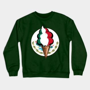 Flag of Mexico funny ice cream Crewneck Sweatshirt